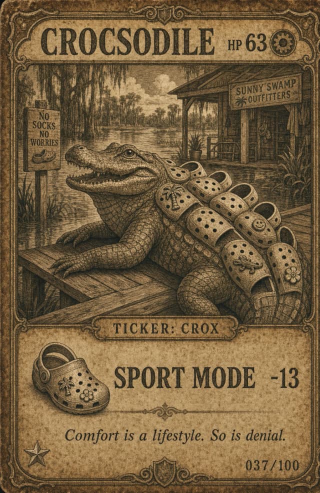 Crocsodile card